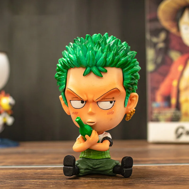 ワンピース　mameco sama 9CM One Pieced Zoro Ace Luffy Model Nico Robin Nami Action