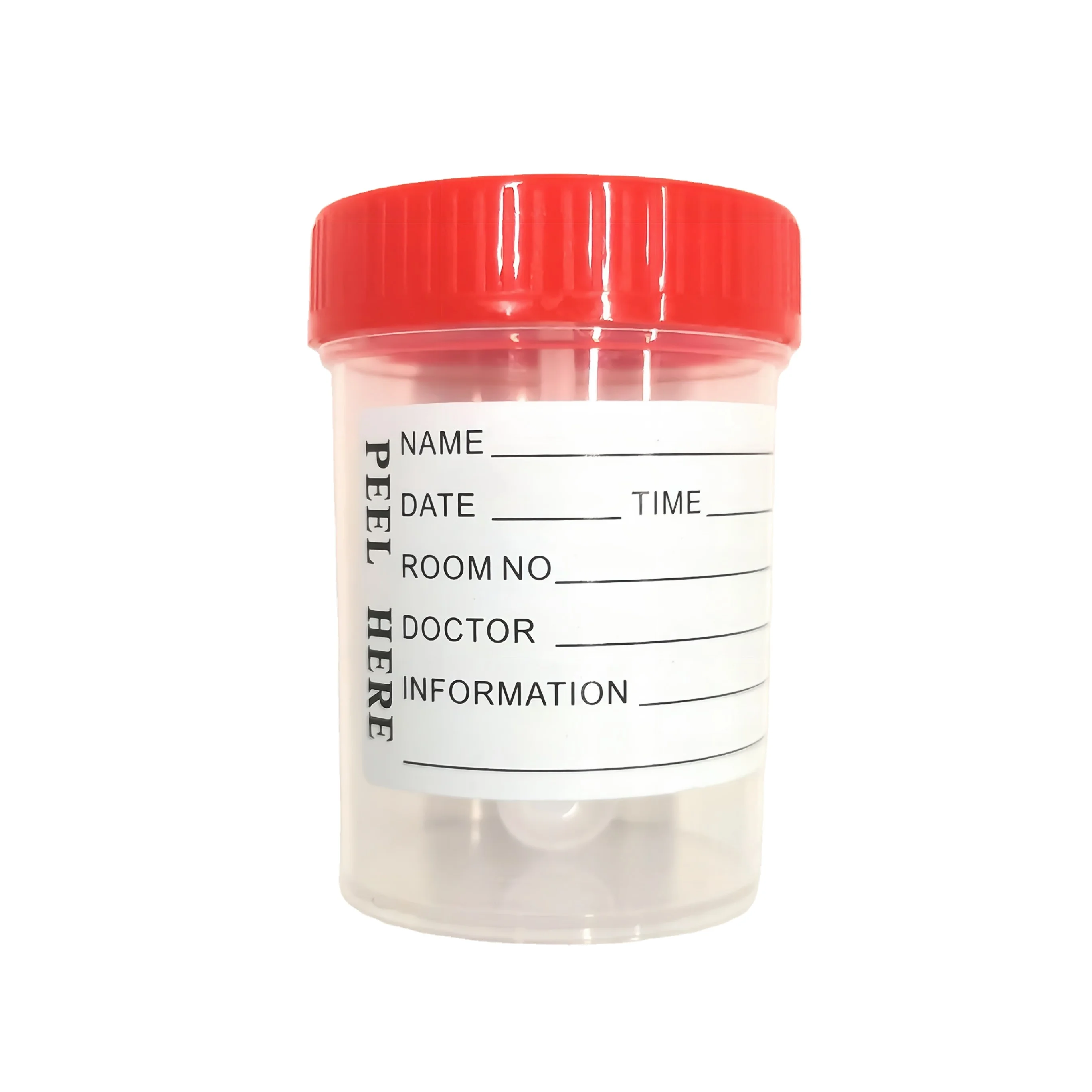 Urine Collection Container Sterile Sample Specimen Bottle Cup 15ml-120ml Sizes with Label Sterile Urine Container for Hospital