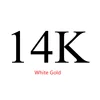 14K white gold