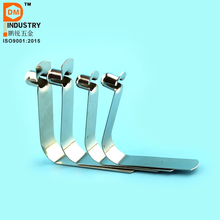 Customized V-Shaped Flat Spring Tube Clips Stainless Steel Metal Clamps