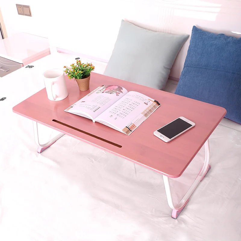 Оптовая продажа Экологически чистый Бамбуковый стол для ноутбука на кровать диван ручной работы складной стол для ноутбука