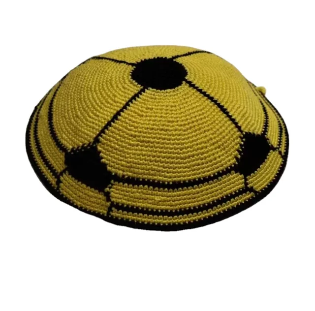 DMC Kippa Handmade Crochet Needle Knitted Top Hat 100% Cotton Customizable for Adults Available for Order 01 002