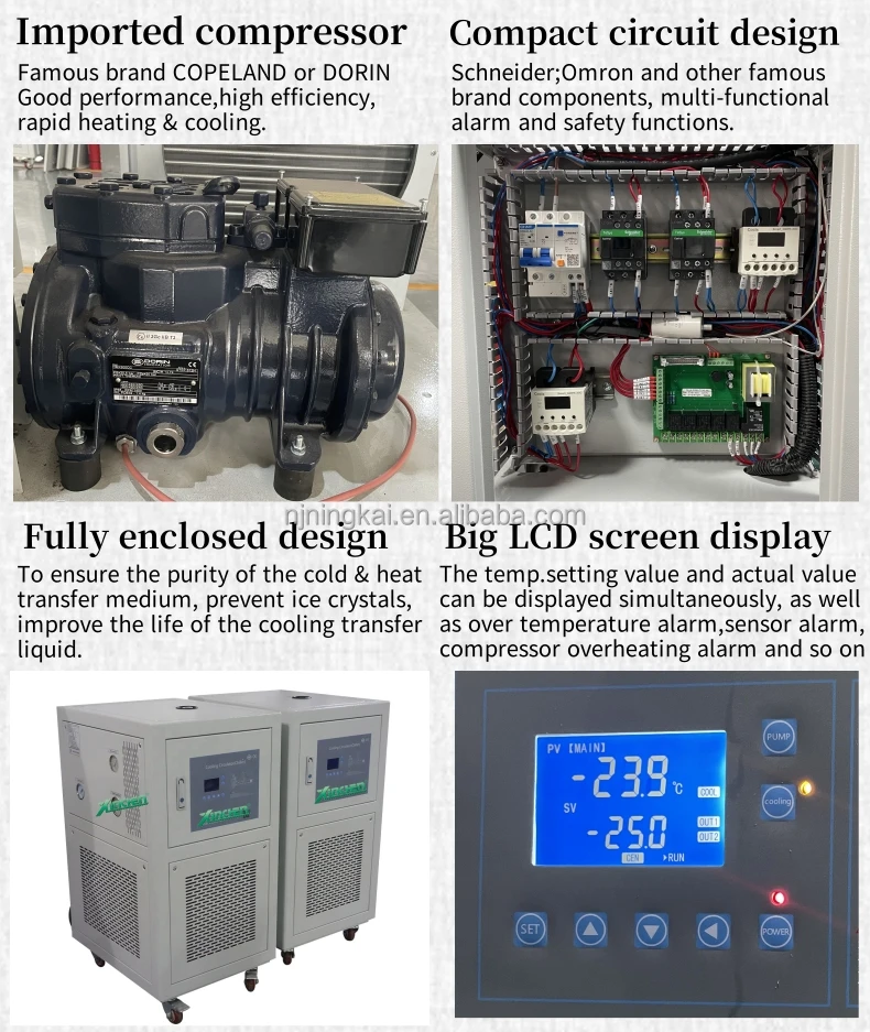 -45~30 Degrees Low Temperature Air Cooled Glycol Chiller details