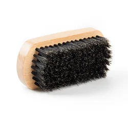 custom logo wholesale mens black Beech growth beard brush product set