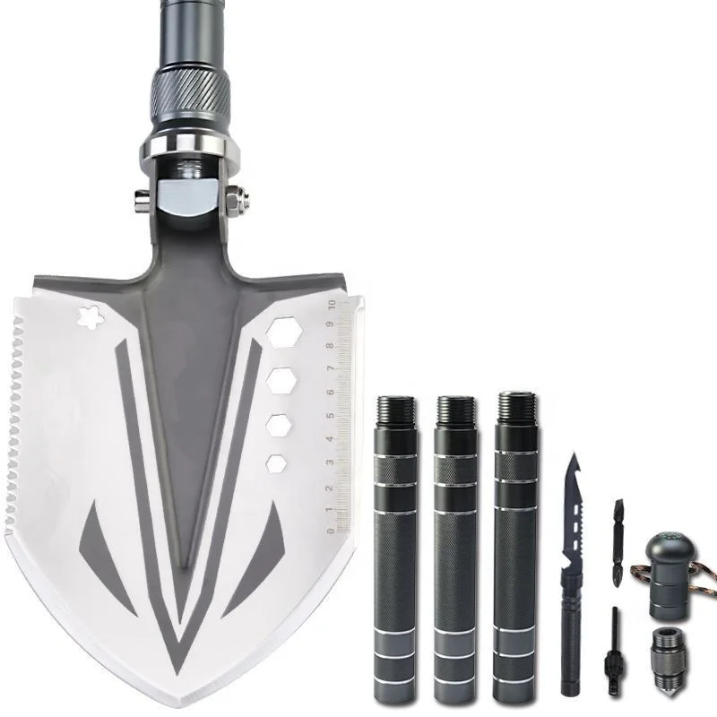 Высококачественная Лопата для кемпинга, портативные складные лопаты для выживания и кемпинга, лопаты тройного сложения