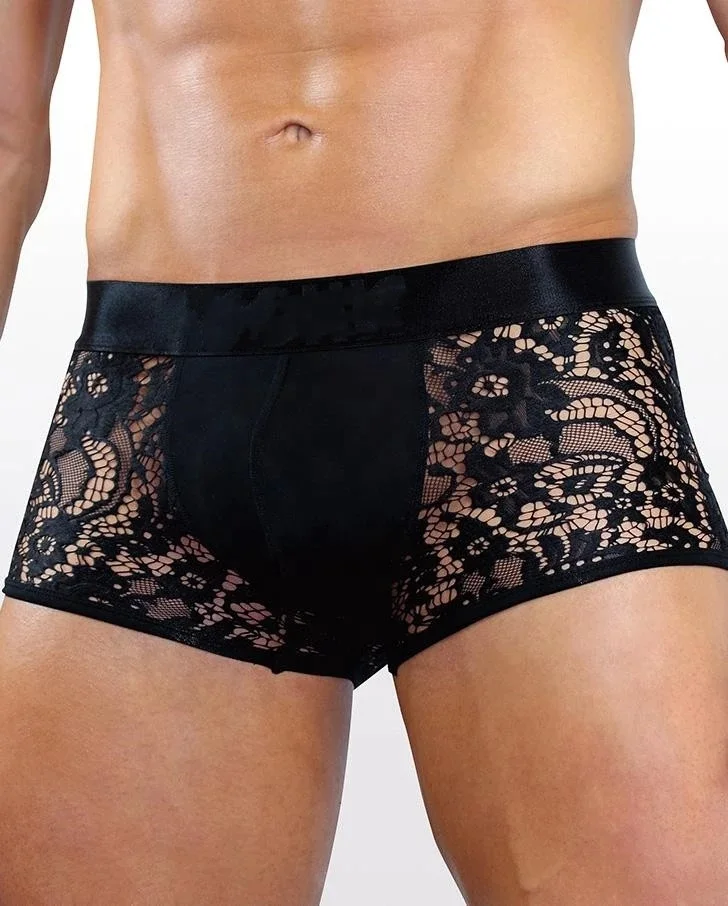 Ropa Interior Boxer De Encaje De Hombre Calzoncillos Boxer Hombre
