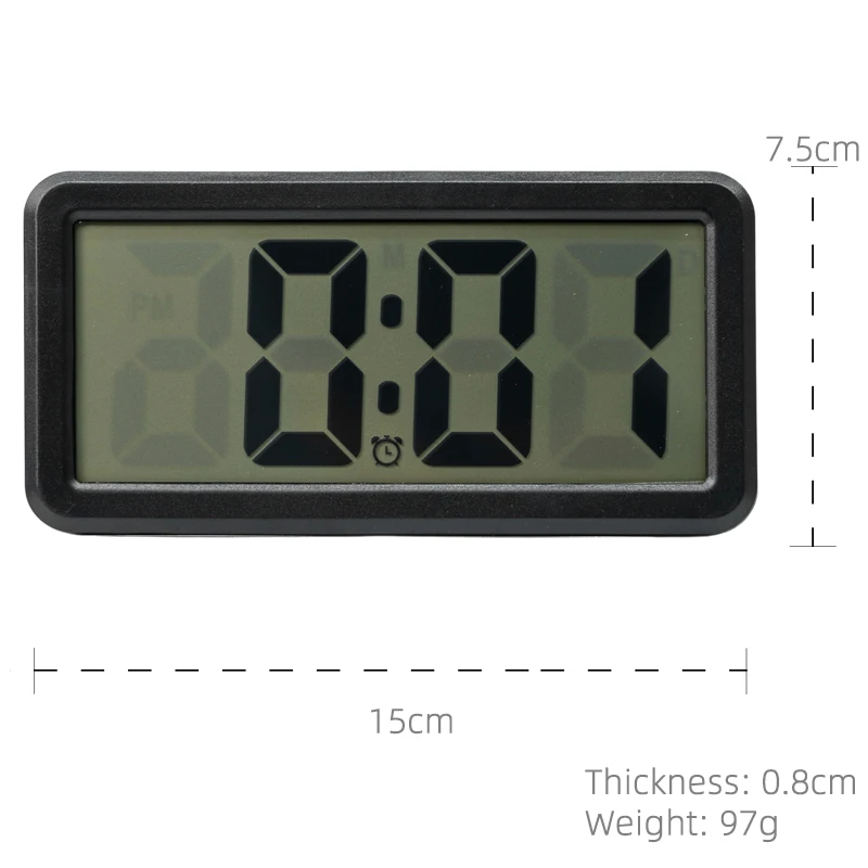 Wholesale Battery Operated Lcd Smart Thin Digital Table Wall Clocks with Indoor Temperature Humidity