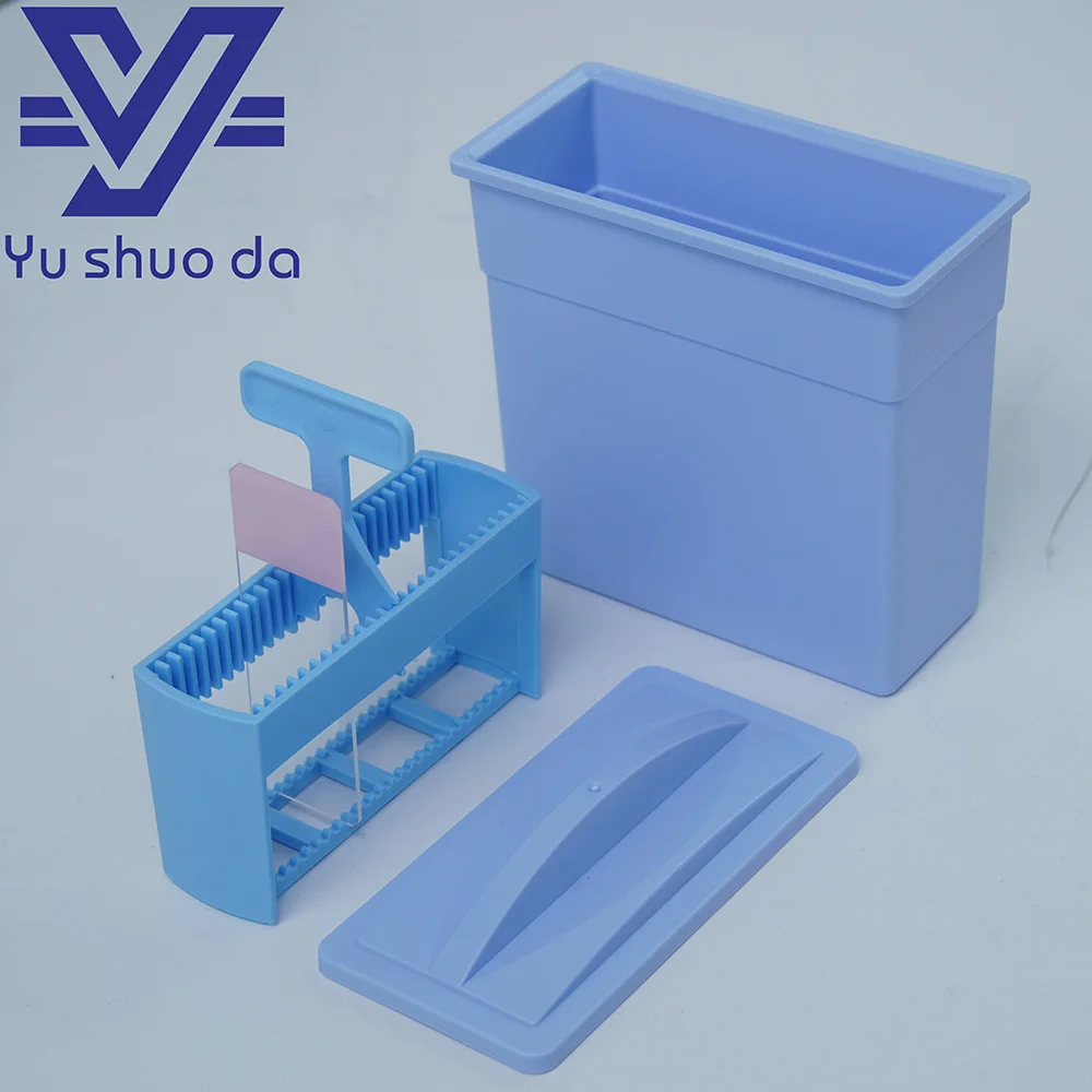 plastic staining jar and rack 