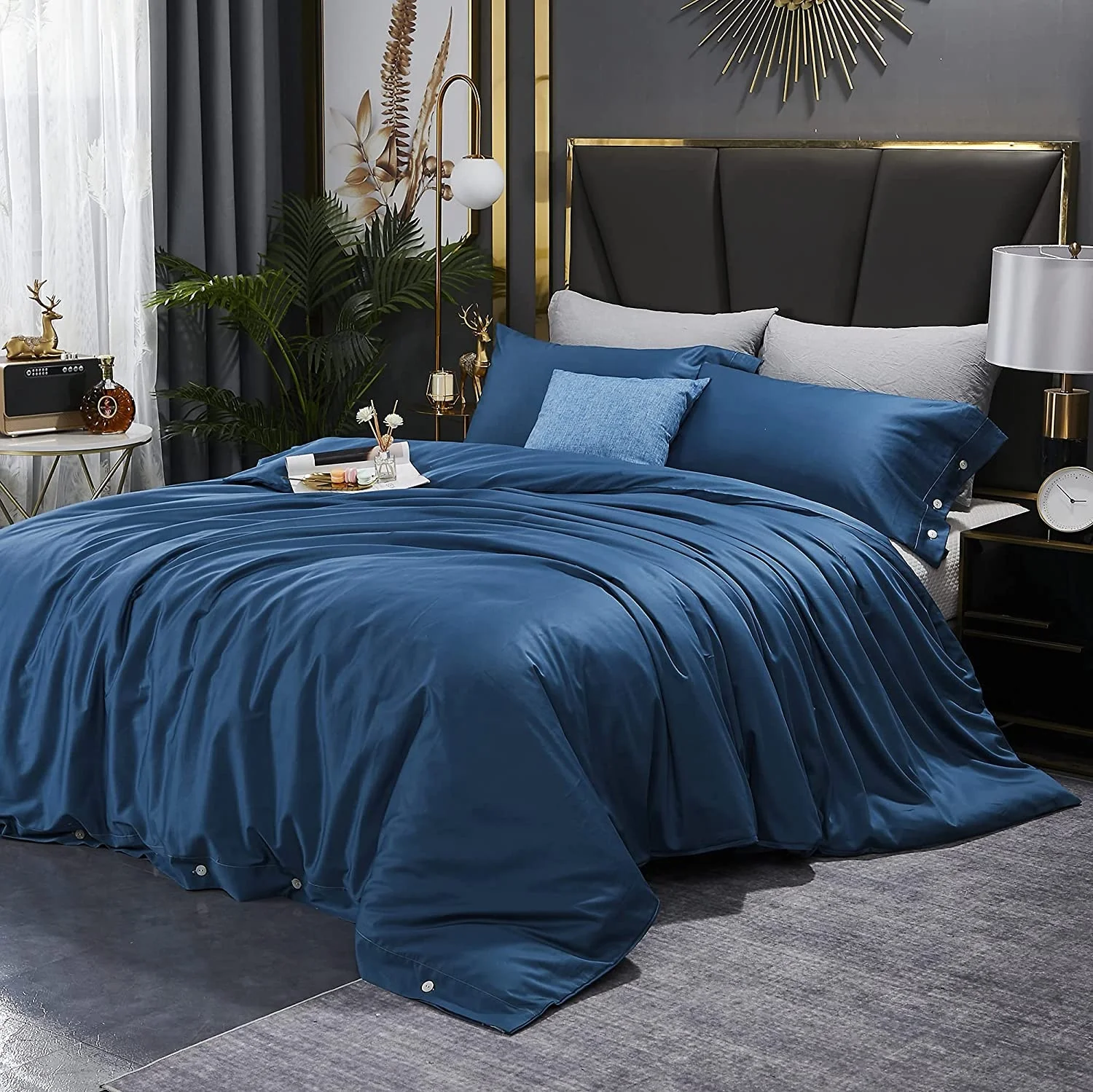 Modern European Style Luxury Hotel Bedding Sets 100% Egyptian Cotton Quilted Duvet Cover & Sheets King Queen Double Twin Size details