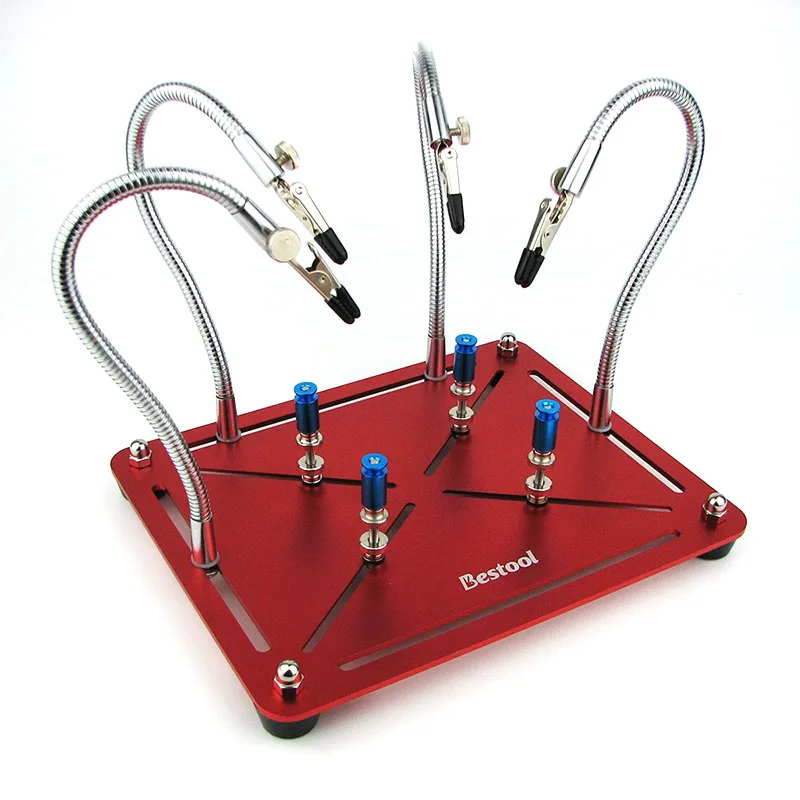 Station De Soudage Outil Flexible Trois Bras Avec Pince Réglable 5cm - Aide Précision Soudure Et Loisirs Créatifs