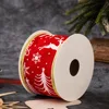 Red Base Fabric Reindeer Ribbon