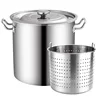 Stock pot with strainer