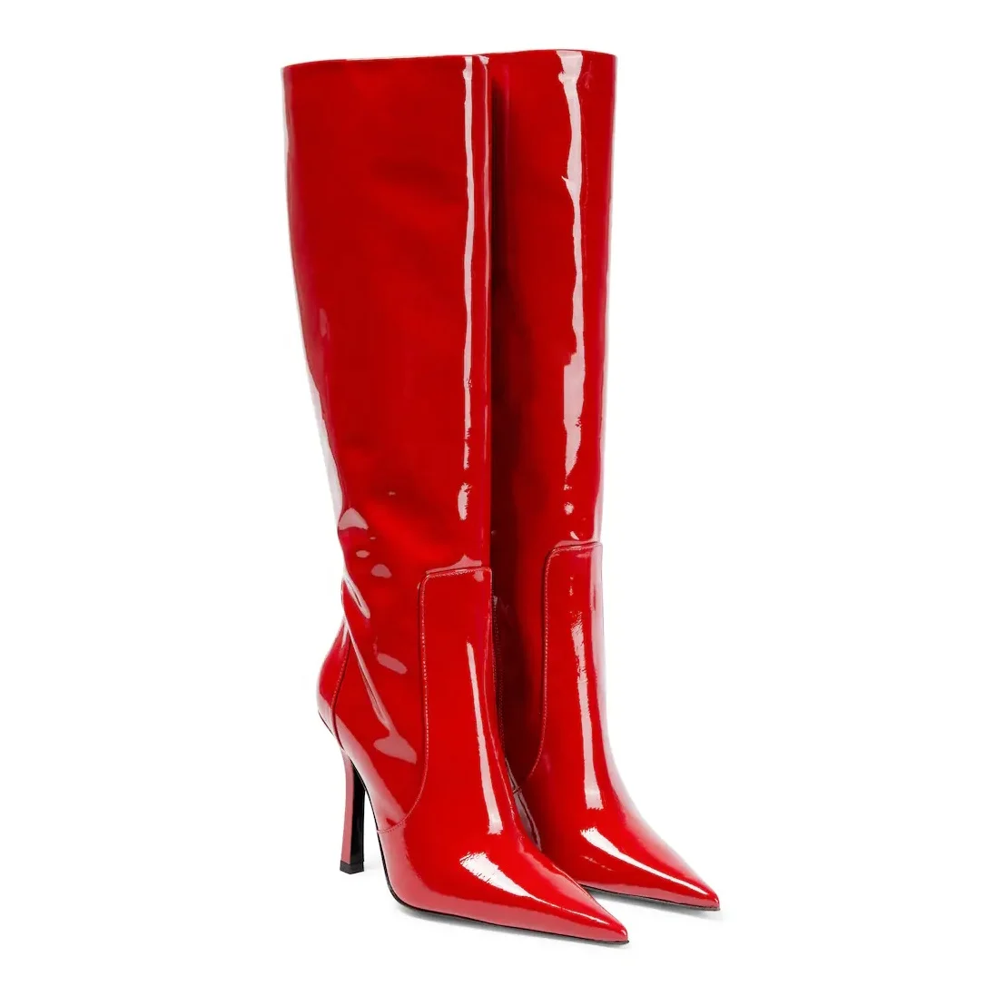 Anmairon Classic Style Pointy Toe Kitten Heel Knee High Fast Shipping Low Price Women Winter Boots