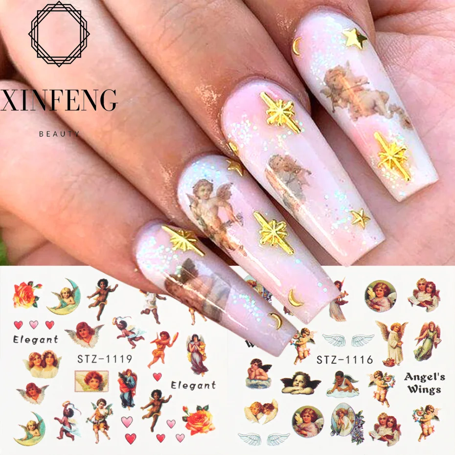 Nails of the month - Cherub Angel Nails - YouTube