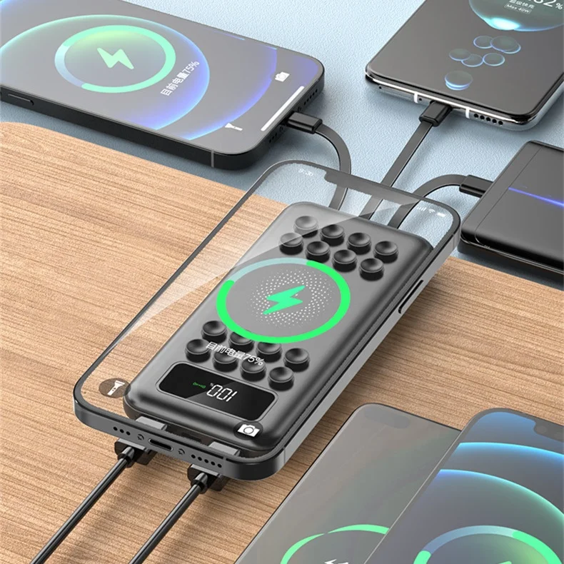 Fast Quick Charge 20000Mah Power Banks Mobile Phone Portable Powerbank 20000Mah Charger Wireless Power Bank
