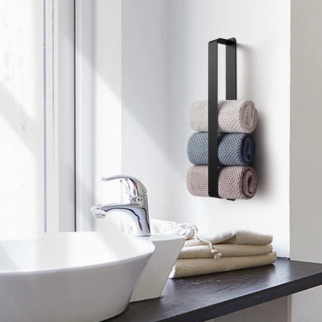 Towel Rail No Drilling Stainless Steel Guest Towel Holder for