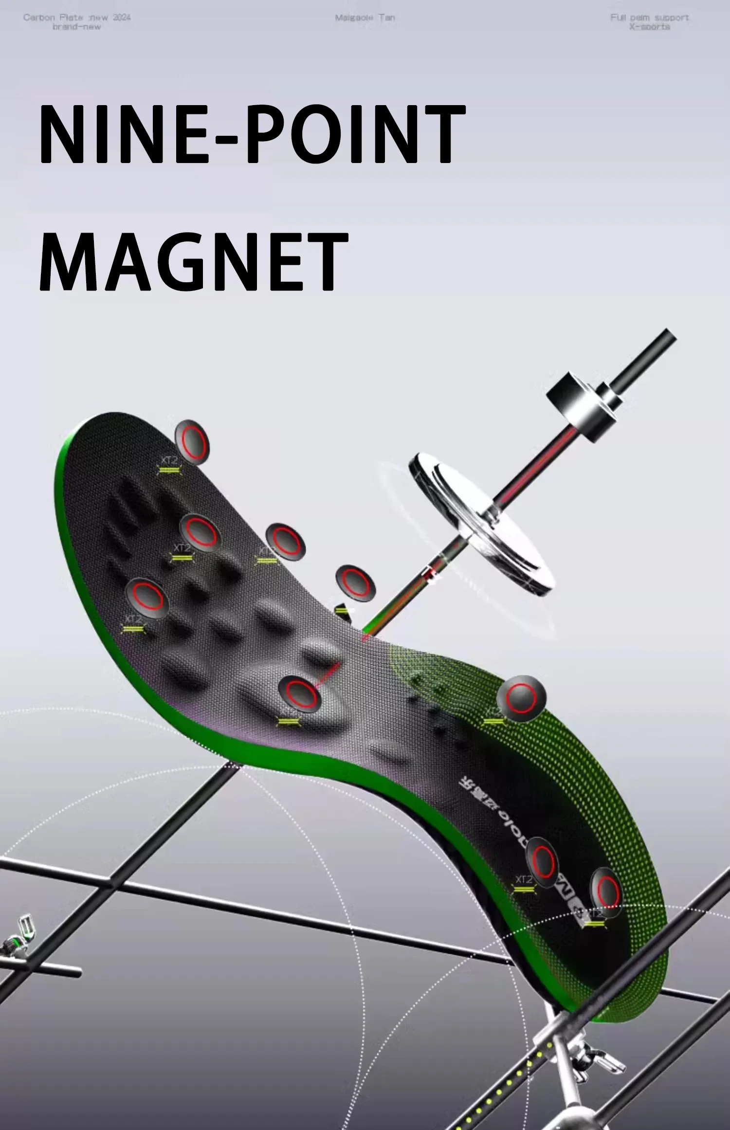 Custom Magnetic Massage Insoles Battery Vibration