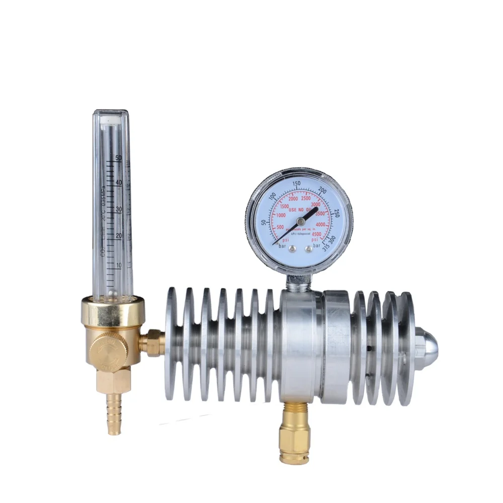 Argon Co2 Flowmeter Regulator With Heater Argon Regulator Co2 Buy Co2