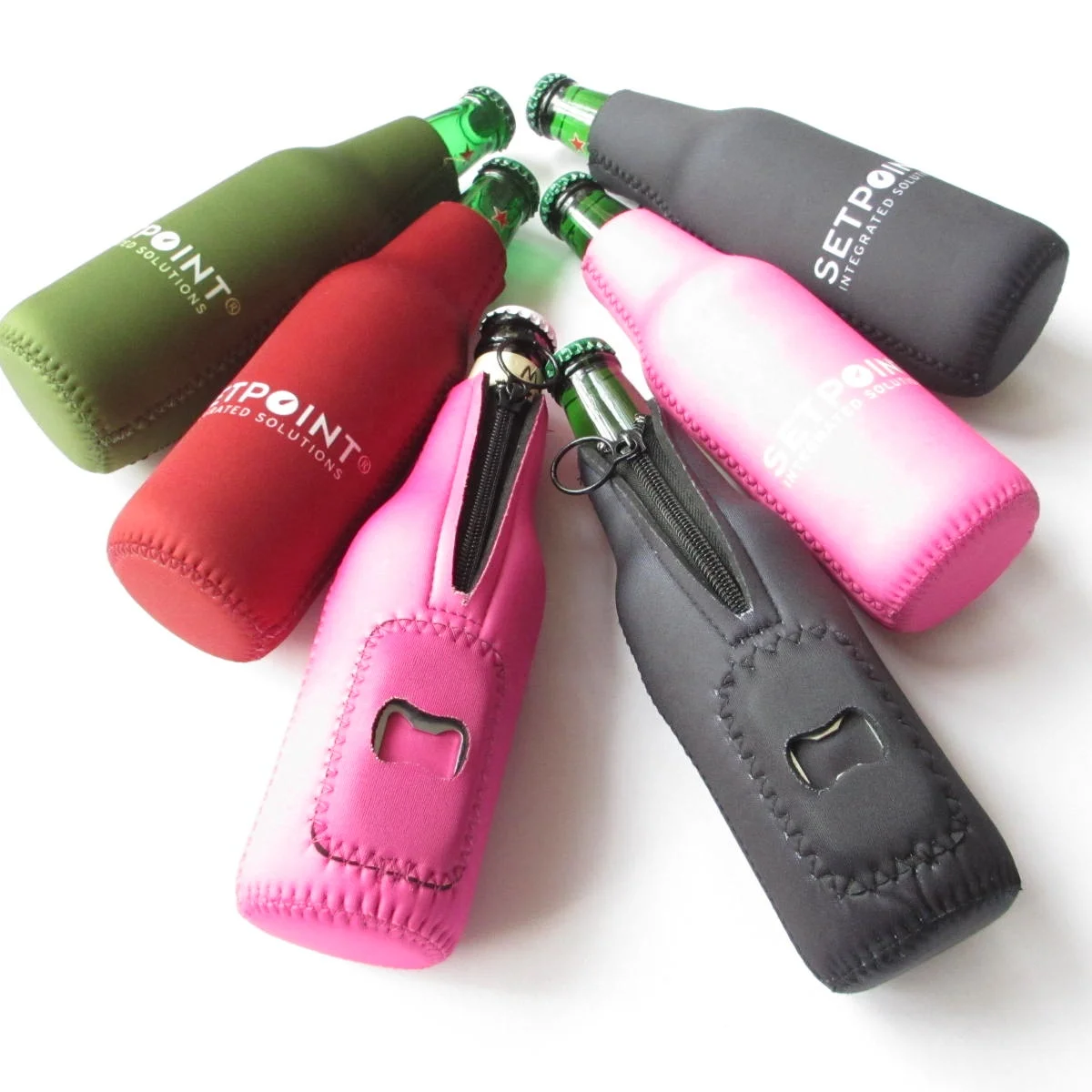 High Quality Custom Design Insulated Beer Bottle Holder Neoprene Beer Bottle Cooler Sleeve With