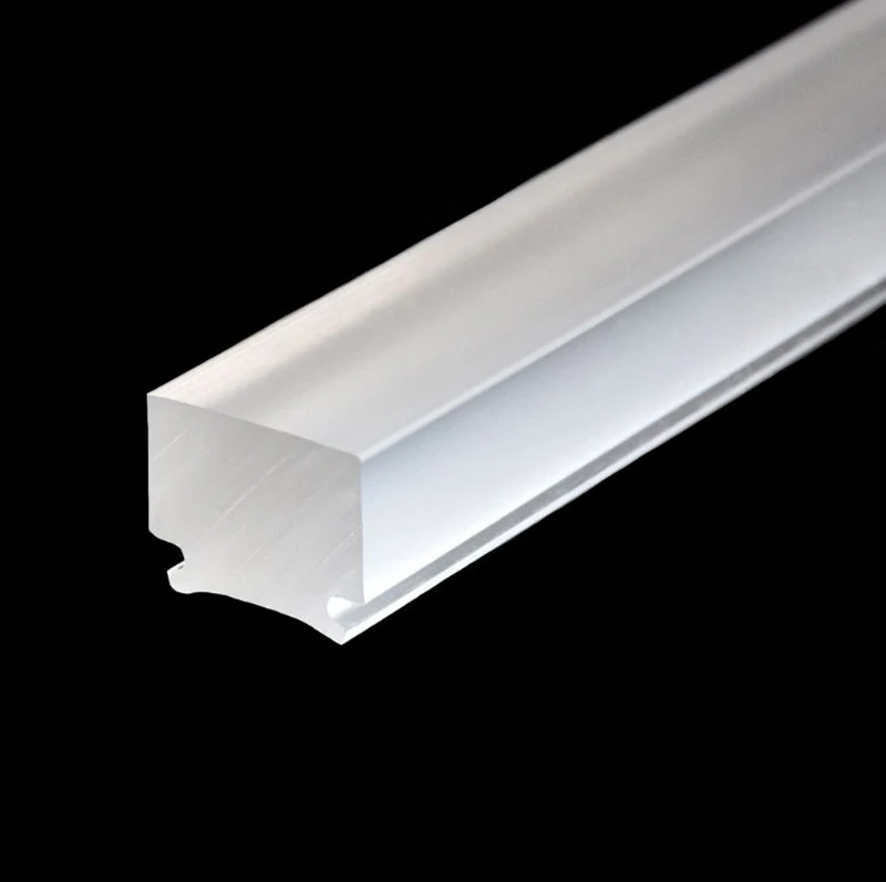 Frosted LED Strip Light Diffuser Customized Acrylic Rod PC Light Diffuser for LED Profile Lighting