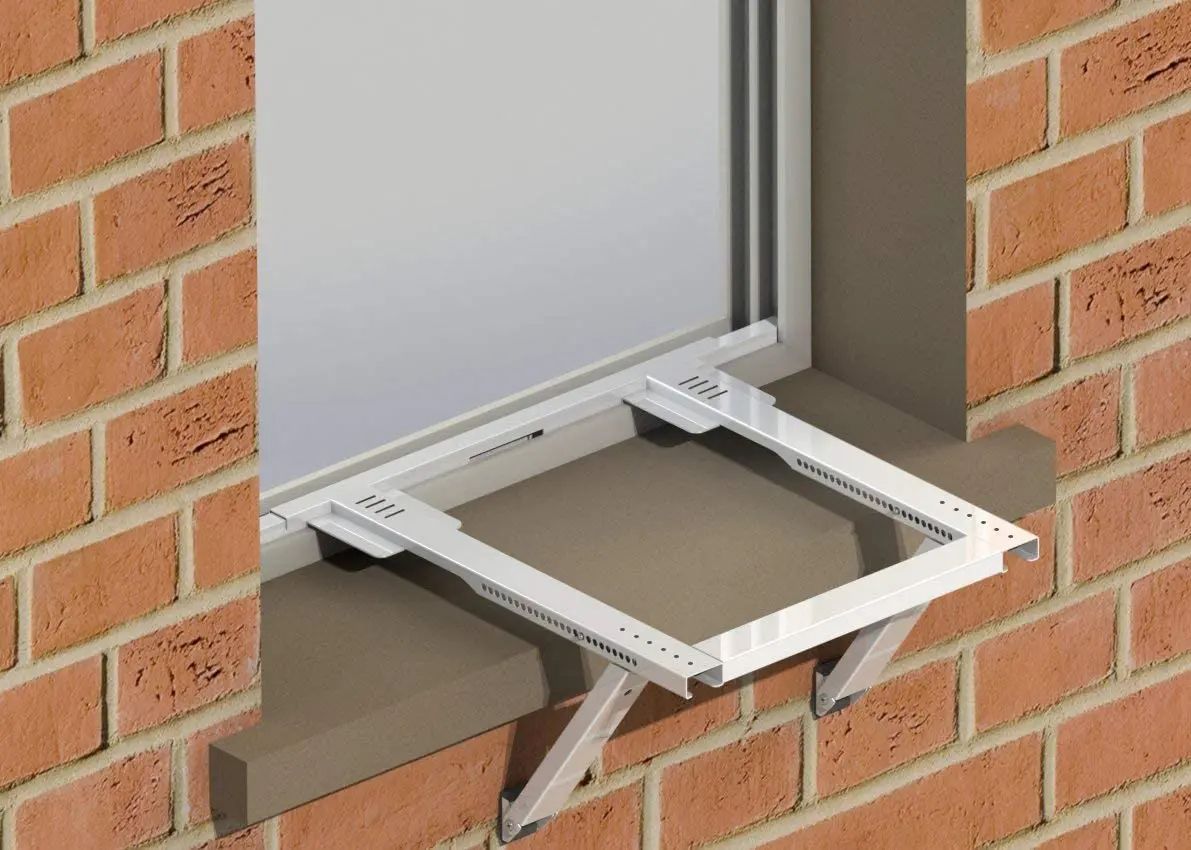 No Drilling AC Window Support Bracket - Heavy Duty & Easy Install