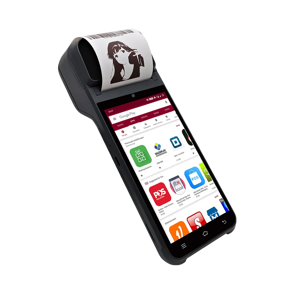 SMART POS PRINTER 4G WIFI WIRELESS ANDROID NFC POS Z92 Label Sticker Printer Android