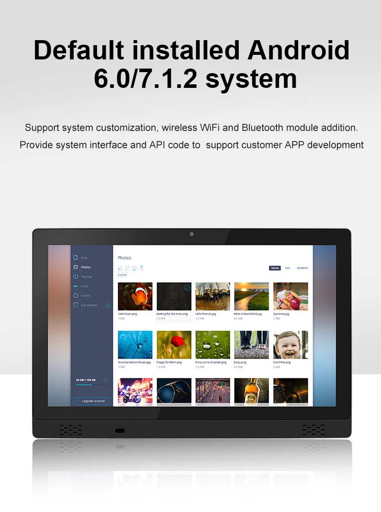 Wholesale 17.3 Inch All-In-One Industrial Panel Pc Capacitive Touch Screen RK3288 2G 16GB All in One Android Industrial Tablet