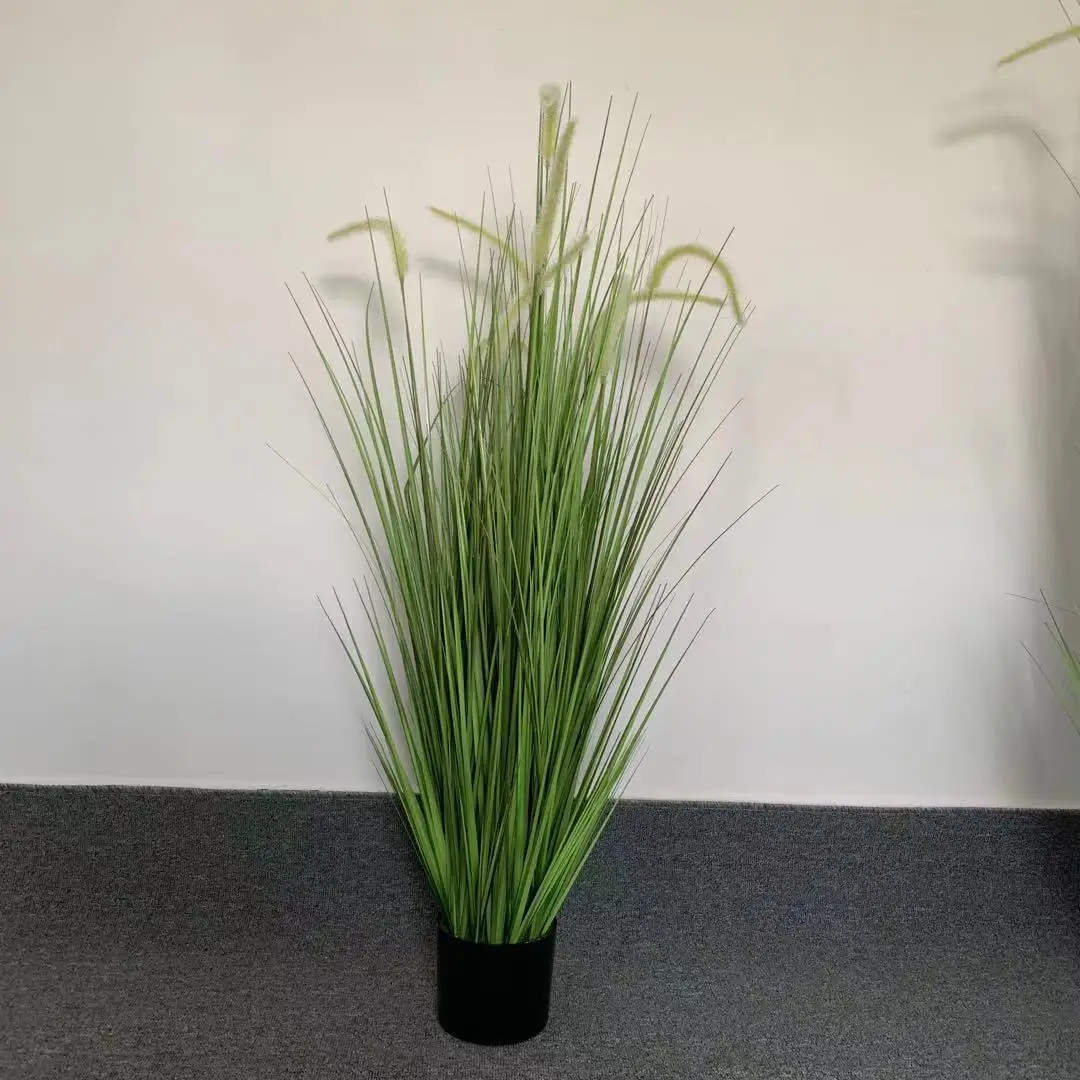 M3398 Chinesischer Hersteller Knstliches Schilfgras Zwiebelgras im Topf  Dekoration Handgefertigtes Knstliches Zwiebelgras| Alibaba.com
