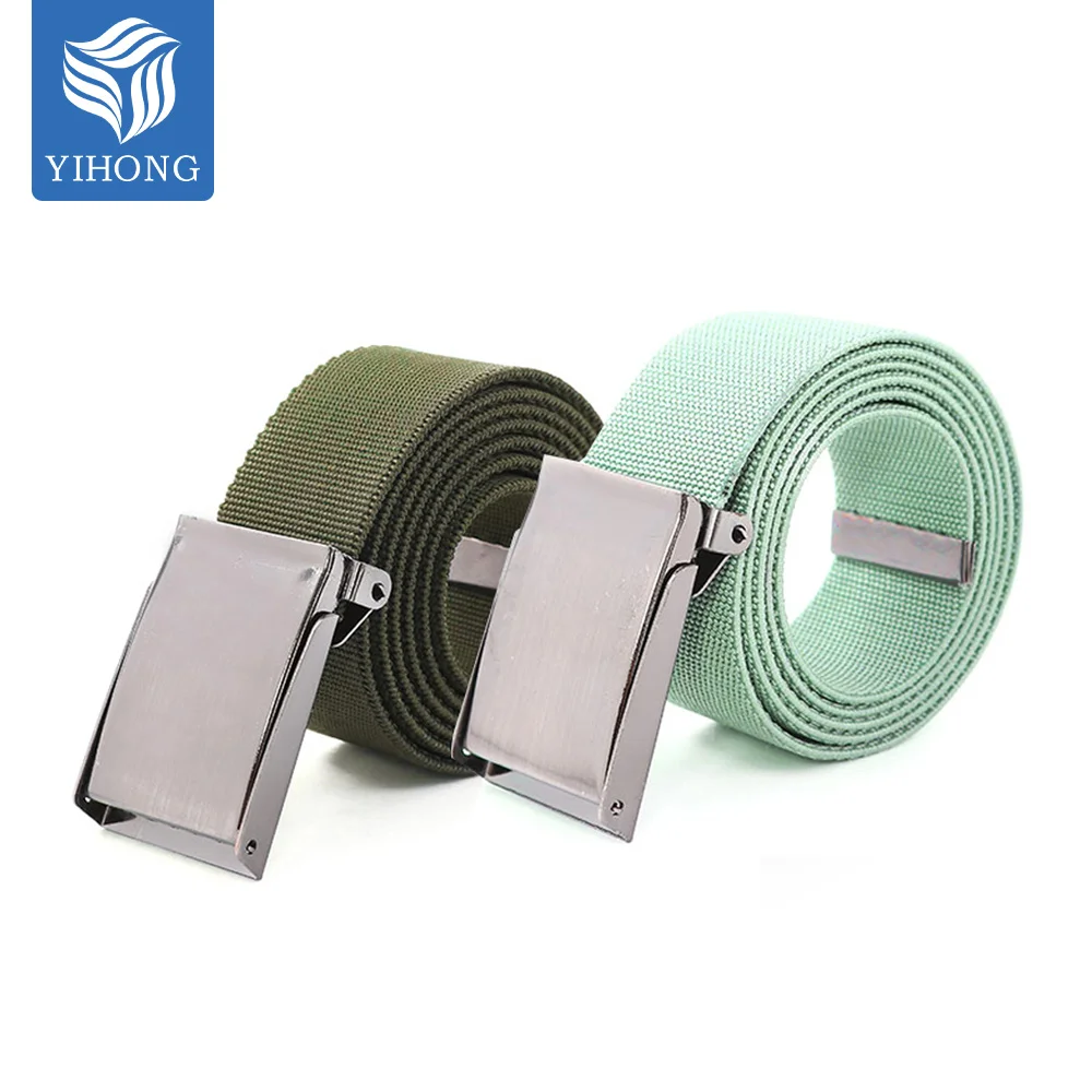 Custom Adjustable Sublimation Printed Logo Woven Web Belt for Women Men Girls Boys Nylon Polyester PP Canvas Fabric
