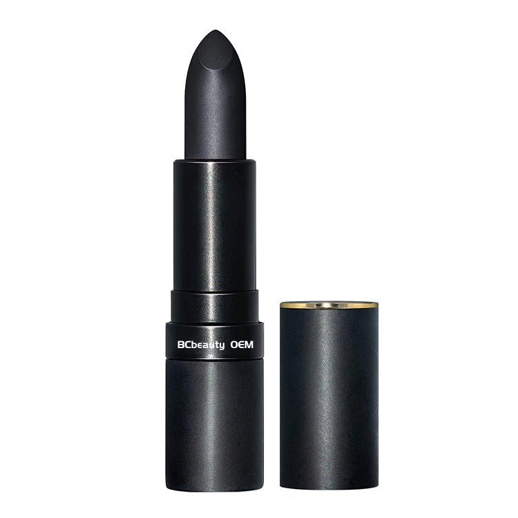 Customize Mini Matte Liquid Velvety Moisturizing Creamy Formula Black Lipsticks Create Your Own Lipstick Brand