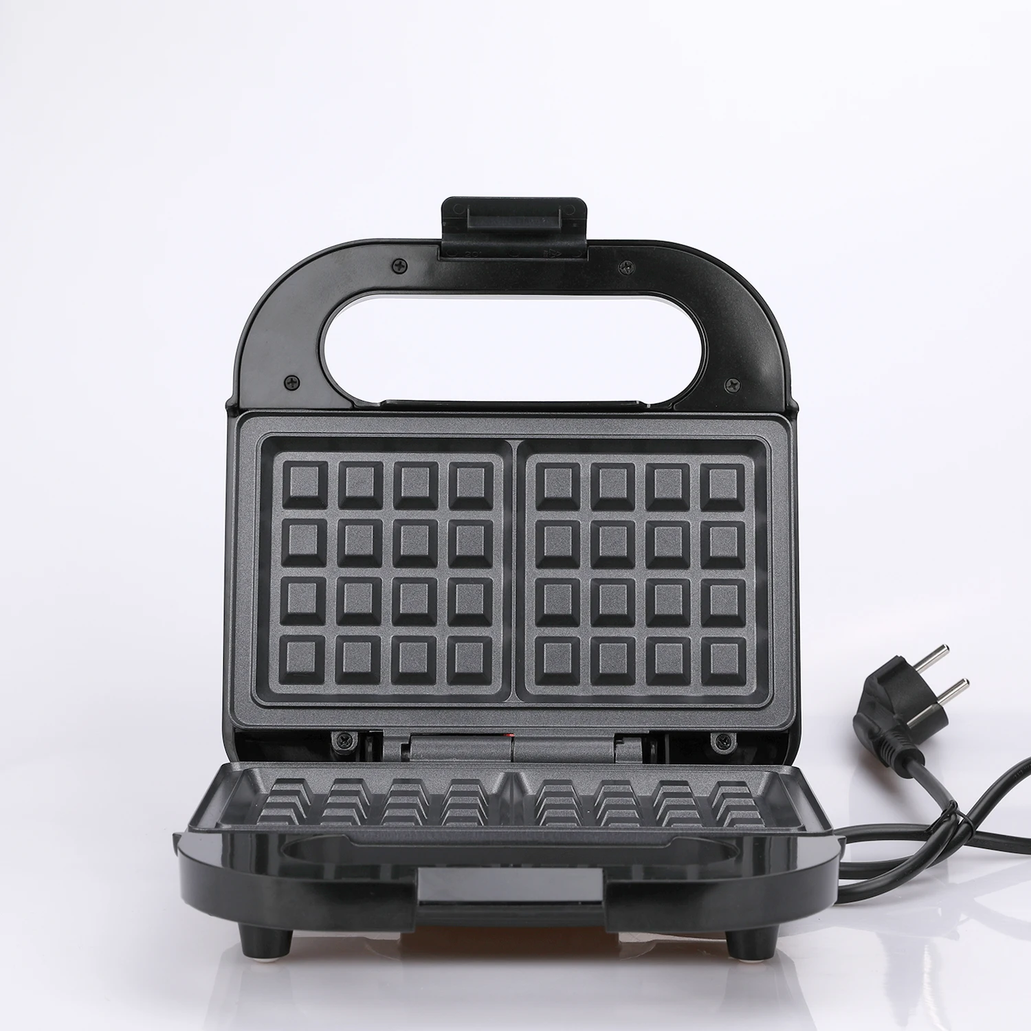 Waffle Machine Breakfast Toaster Electric Panini Grill Press Sandwich Maker With Auto Lock Clip