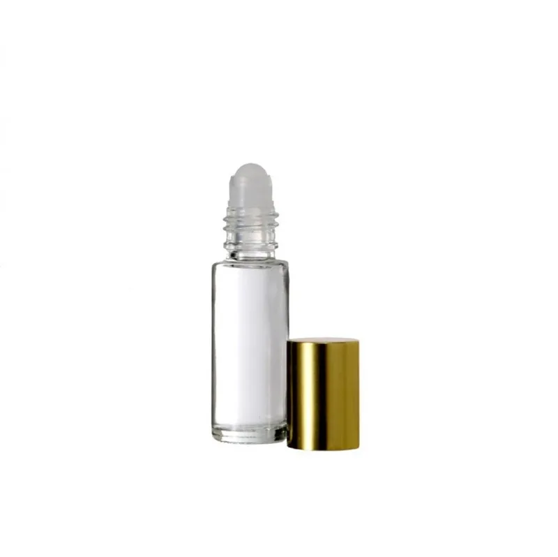 New 5ml 10ml Spiral Shaped Deodorant Roll on Perfume Bottle With Aluminum Cap