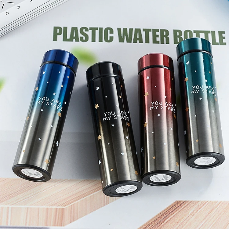 With Steel Lock Insulated Lid Stainless Gift Bag Cups 500Ml Vacuum Spill Proof Match Label Silicon Tumbler