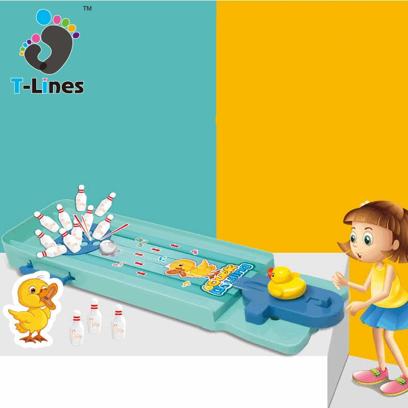 Настольная пластиковая мини-игра для боулинга хорошего качества игрушка детей и