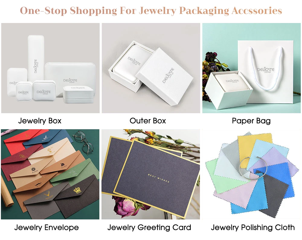 Hot Sale Jewelry Box Custom Logo Deep Blue Velvet Jewelry Box Luxury