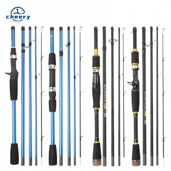 CHEERY New Multi-Section Adjustable Carp Lure Rod Cross-Border Bottom Fishing Glass Steel Portable 4-Section Wholesale – Rod – view 2