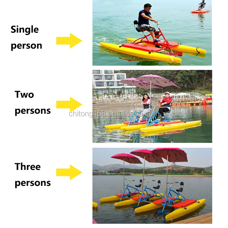Direct Manufacturer Sea Bicycles Pedal Bikes Floating Water Bike For