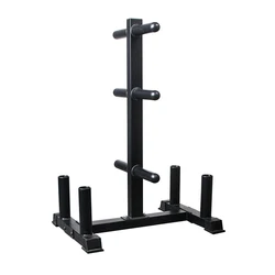 Wholesale Big Hole Small Hole Barbell Dumbbell Weight Plate Rack Tree Storage Rack