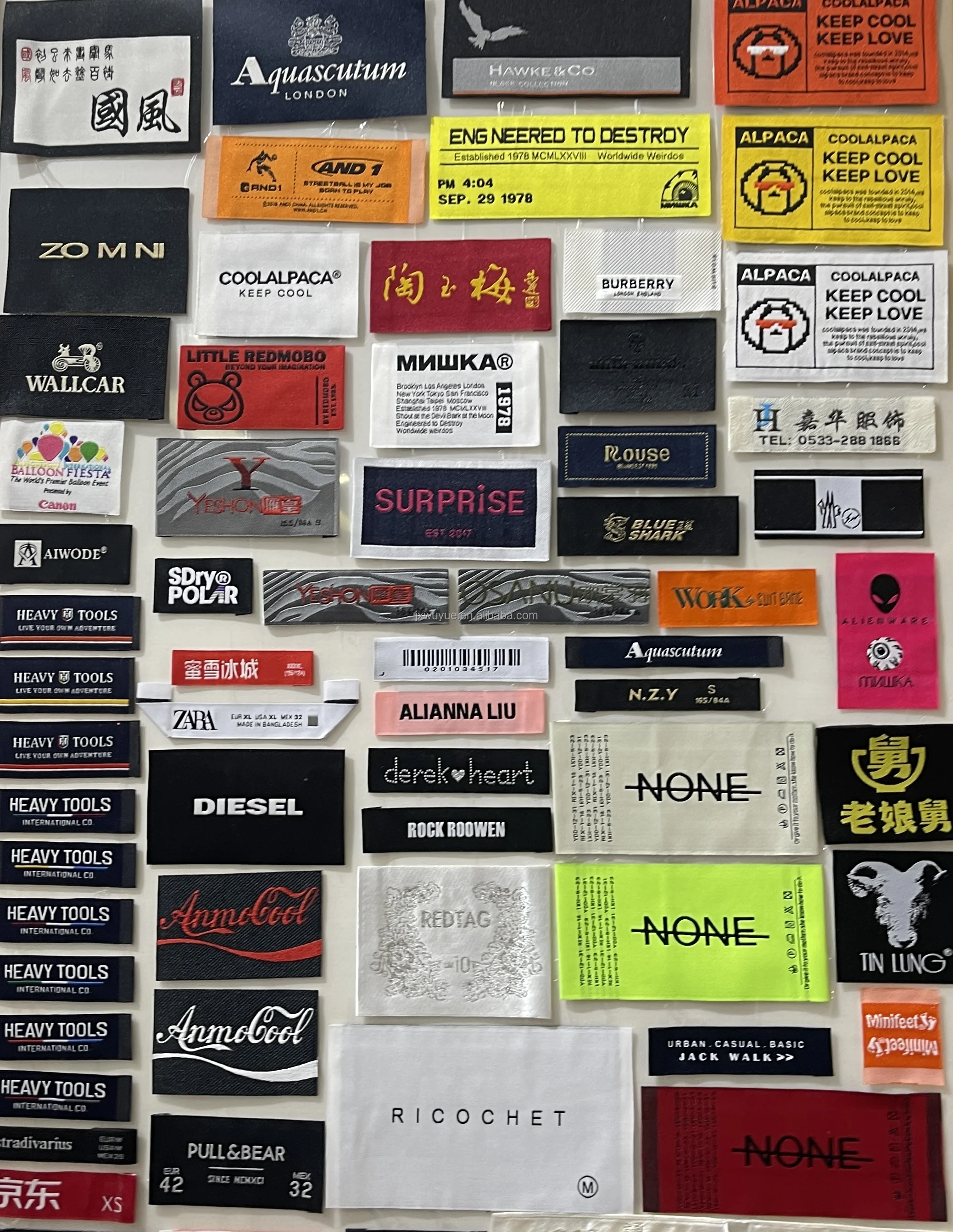 Custom Labels For Clothing Brand Logo Woven Label For Clothing Brand ...