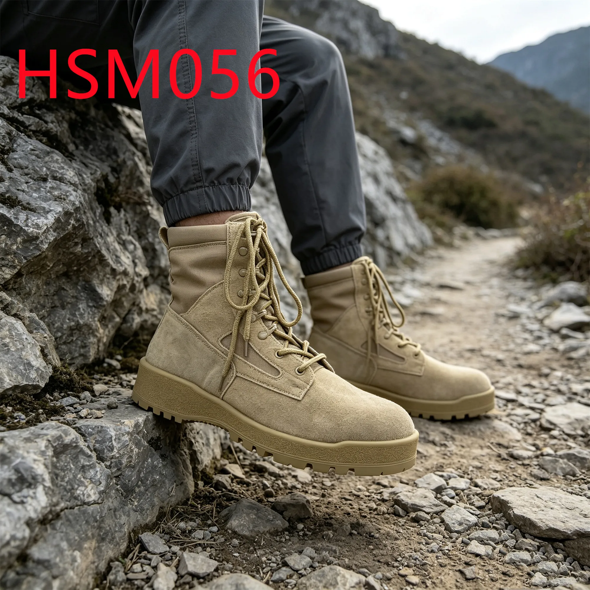 HY,mountain Roads Anti-shock Rubber Sole Hua Singh Combat Boots Water Repellent Nylon Fabric 8