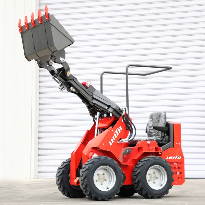 2025 Cheap Small Mini Wheel Loader Skid Steer Shovel  Loader for Garden Farm Use Chinese Manufacturers Spot Hot Sale