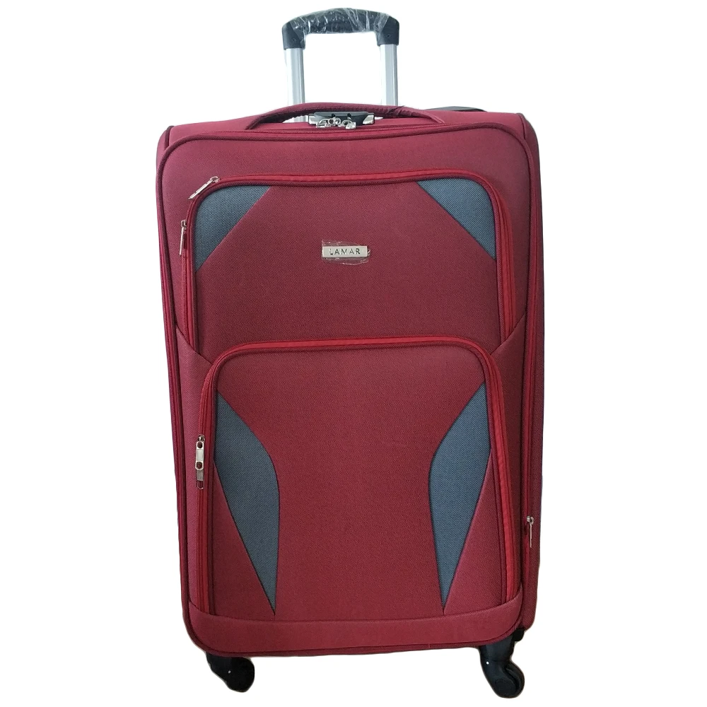 Wholesale Promotion Factory Soft EVA Small Twill Suit Cases Trolley Luggage Travel Bags 4 Piece Set With 4 Wheels