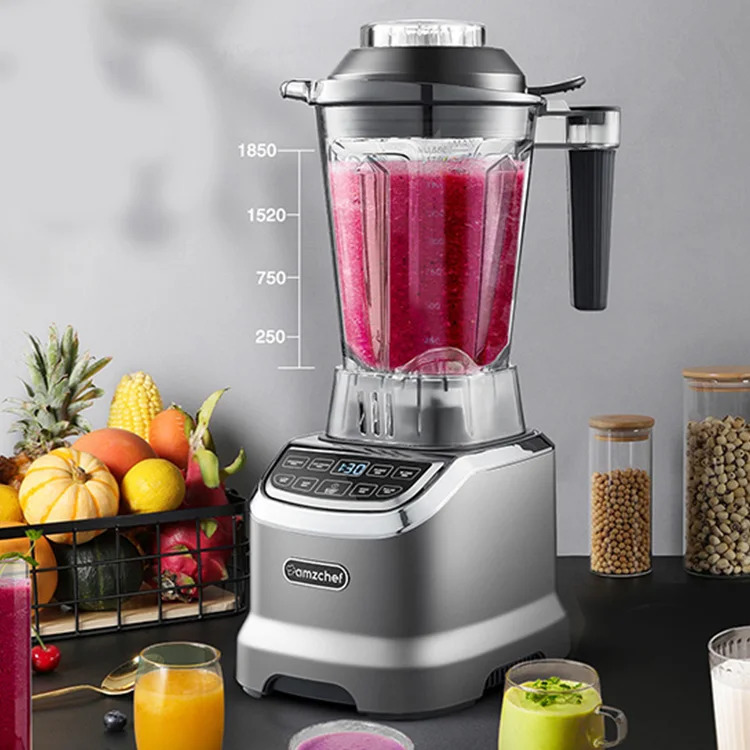 AMZCHEF Blender Commercial Food Processor in Electric Food Kitchen  Juicer Blender