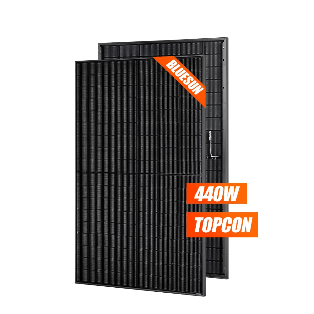 Bluesun 440W Full Black Bifacial Solar Panel for Europe