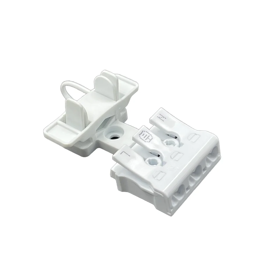 Мини 3 полюса Push провод разъем с зажимом кабеля