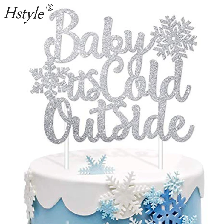 Argent Paillettes Bebe Fait Froid Dehors Gateau Flocons De Neige Bebe Douche Hiver Sexe Reveler Centres De Fete Fournitures Pq6 Buy Argent Paillettes Bebe Son Froid Exterieur Gateau Snowflakes Flocons De