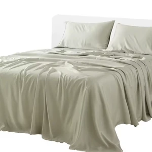 Factory Sale Hotel Linen 100 Bamboo White Bedding Sets Pillowcase Fitted Sheet Duvet Cover Bed Sheets