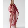 Sous-vêtements de chemise de nuit rouge grenade