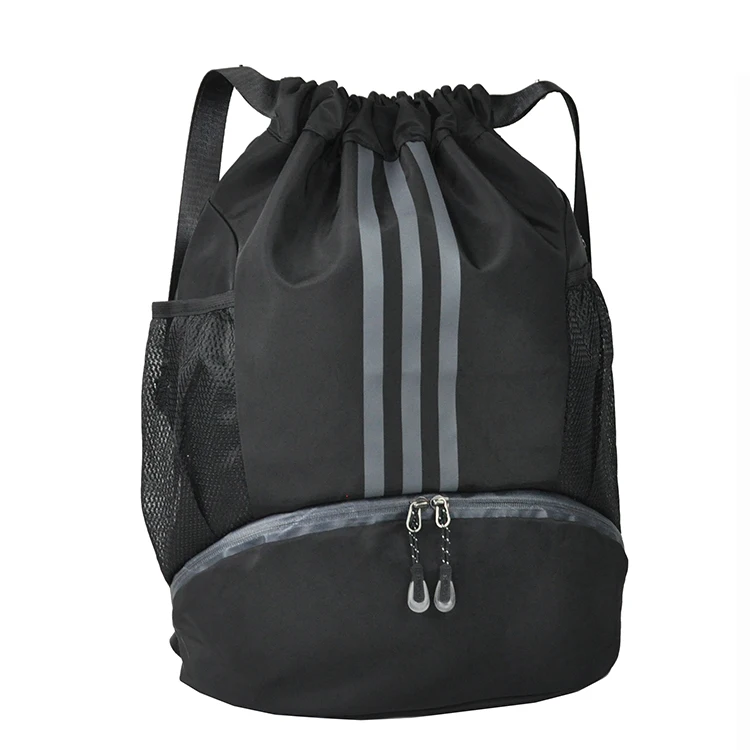 Customized Waterproof Polyester Gym String Bag Sports Drawstring