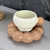 Marshmallow coffee cup and saucer-coffee brown-250ml